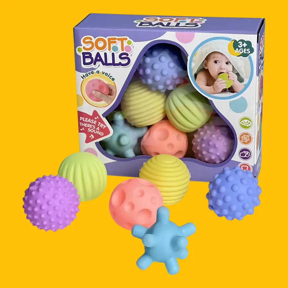 Soft Sensory Balls 6 Pcs